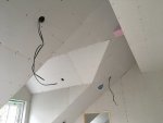 Plasterboarding a hip ceiling