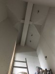 Plasterboarding a hip ceiling