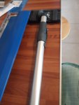24" refina ergo grip skimming spatula with the 1-2m extension pole