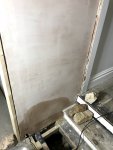 Damp area appeared after plaster previously dried on internal wall