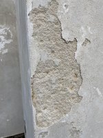 2.5 years old lime render crumbling away... advice appreciated