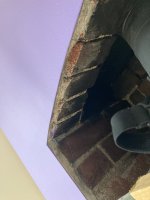 Exposing red brick around fireplace - Concrete or plaster?