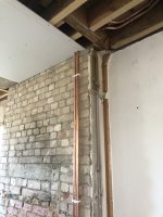 External wall, lime, thermal plaster board, sand and cement…help