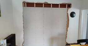 Skim over board and solid wall