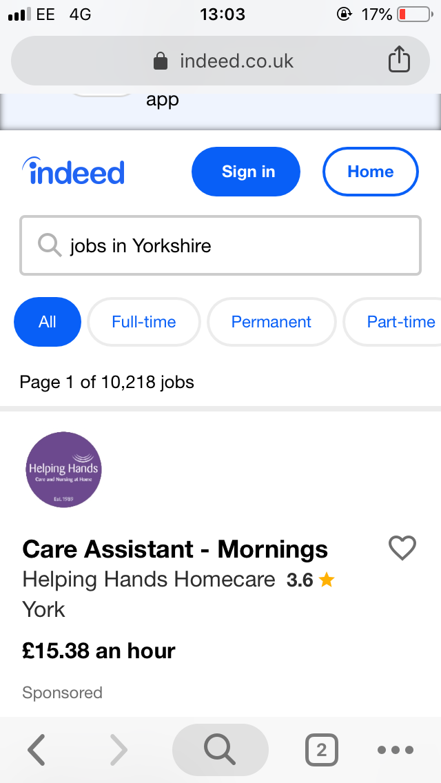 How much are people charging per day/per job in yorkshire ?