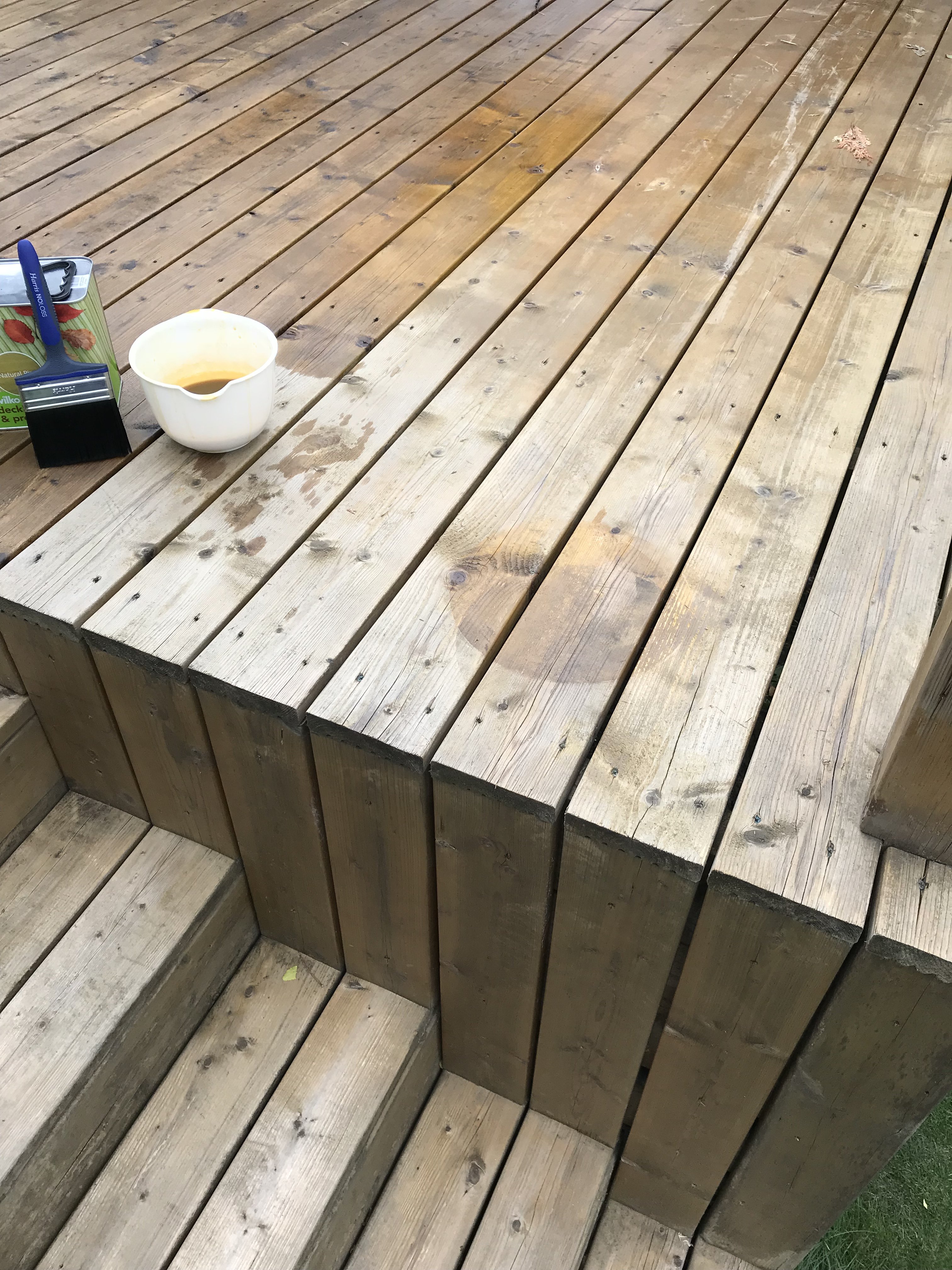 Recycled decking for plasterers