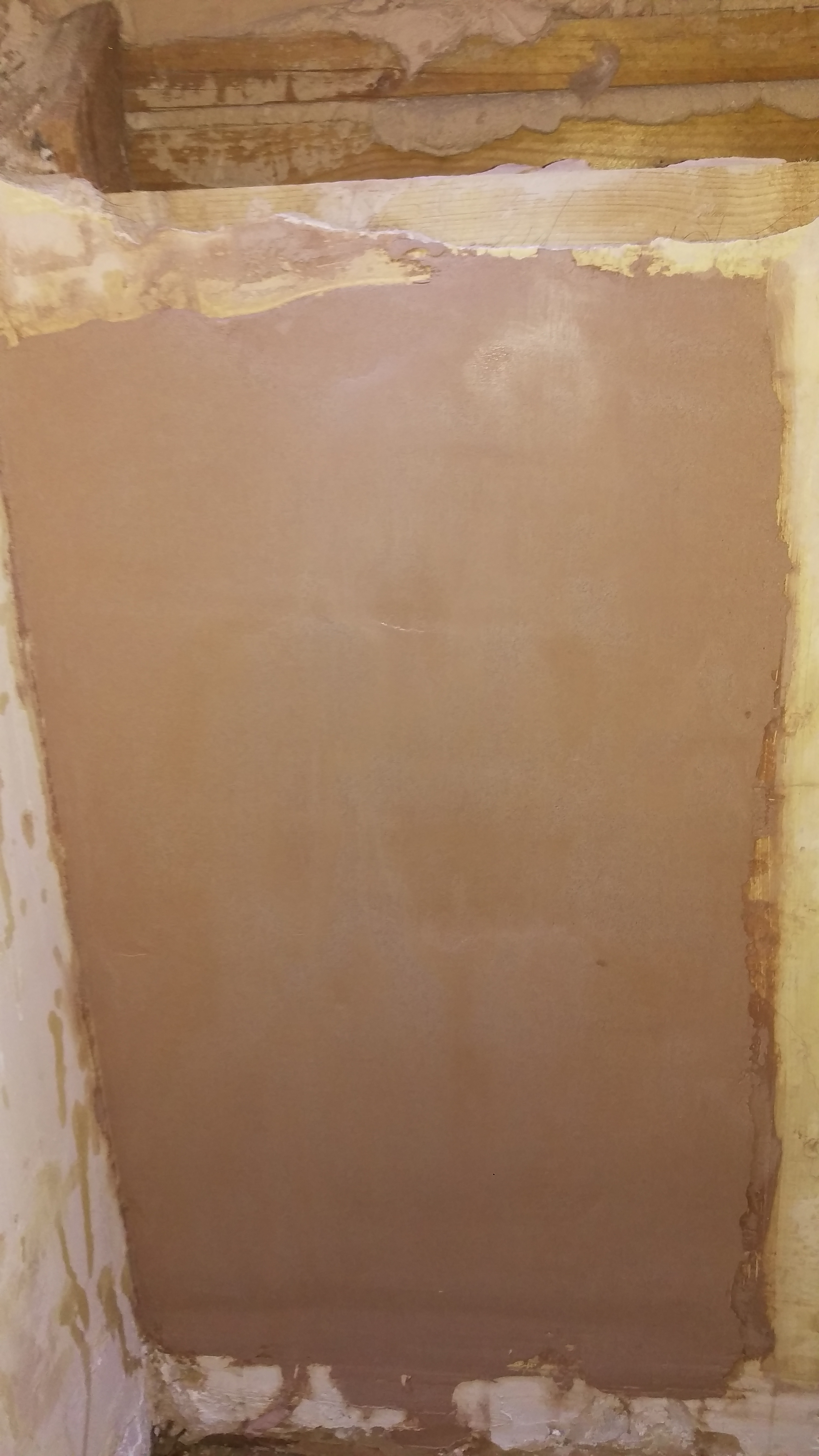 First attempt at plastering