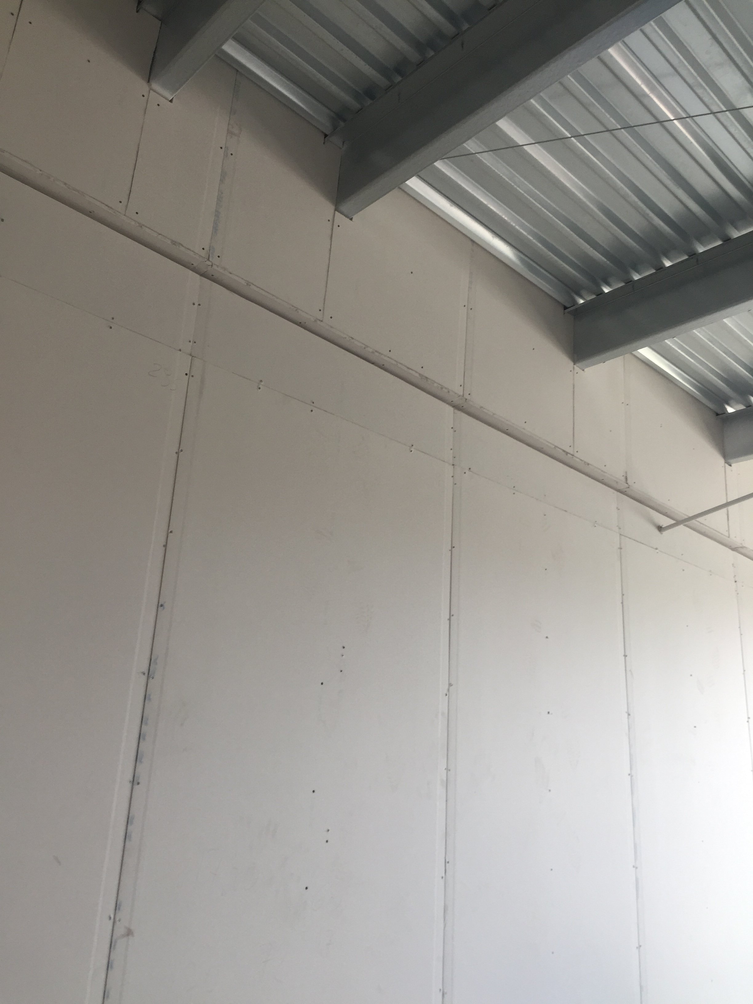 which plasterboard and how to enclose steel beams