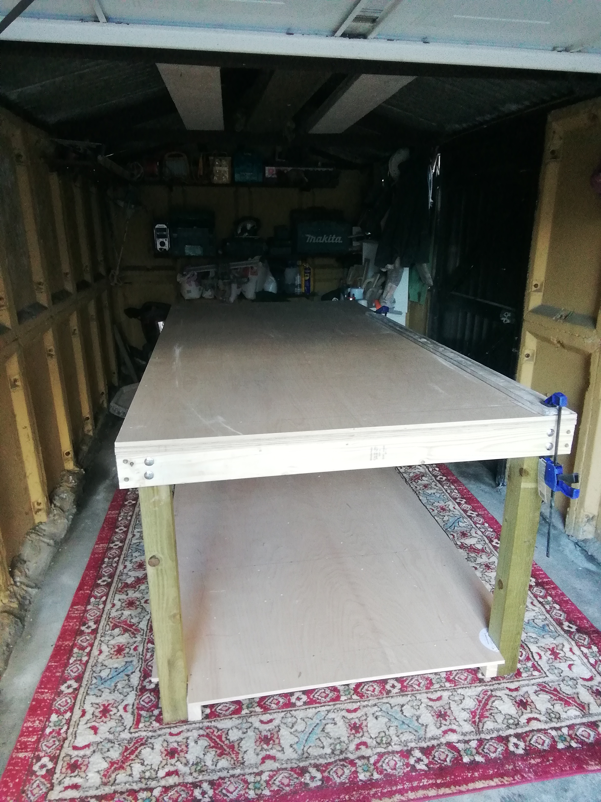 Newly made bench for running cornice.