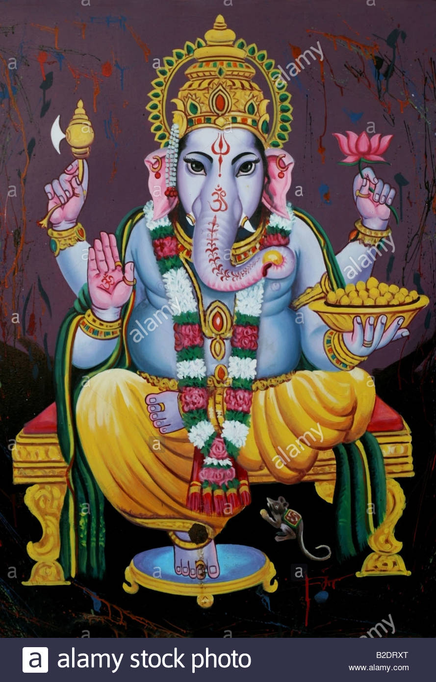 mural-on-temple-wall-of-the-hindu-elephant-god-ganesh-india-B2DRXT.jpg