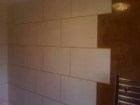 Marmorino classic blockwork with choco milk lucidato