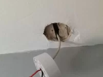Replacing Pull Cord Light - Hole In Plaster! Replacing Pull Cord Light - Hole In Plaster!