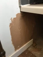 Newbie plastering in bathroom