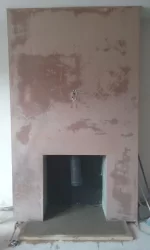 Alternatives to rendering arched chimney breast