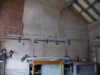 external render inside a garage