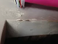 Flaking paint, crumbling plaster.... Flaking paint, crumbling plaster....