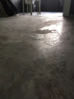 Brown staining turn to holes