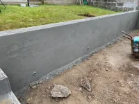 Render garden wall