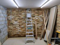 Rendering single brick garage stock brick