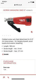 New Hilti Collated Attachment