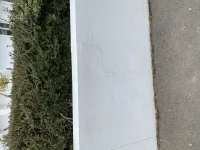 Crack re appears on breezeblock external wall