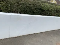 Crack re appears on breezeblock external wall