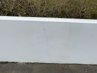 Crack re appears on breezeblock external wall
