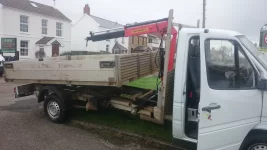 MERC Sprinter tipper with Hiab crane