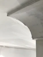 Is this acceptable work-cornices and bathroom setting