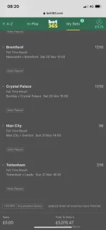 Gone big today…on a fiver