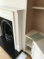 Plastered wall has a curve