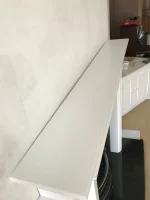 Plastered wall has a curve