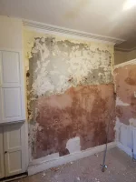 Cob lime and gypsum mess
