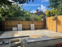 Garden retaining wall renovation