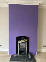 Exposing red brick around fireplace - Concrete or plaster?