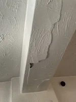 Plastering over artex hole!