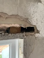 Damage to walls after windows installation