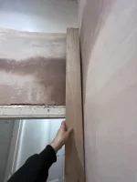 Straightening wall before tiling