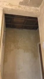 Very small straps under lath and plaster. How to go about boarding it?