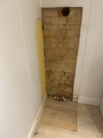 Advice needed for bathroom boiler wall please