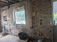 Advice on best method for these kitchen walls