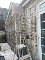 K-rend silicone rendered to ground
