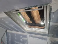 Plastering over fresh plaster