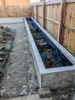 Rendered garden wall